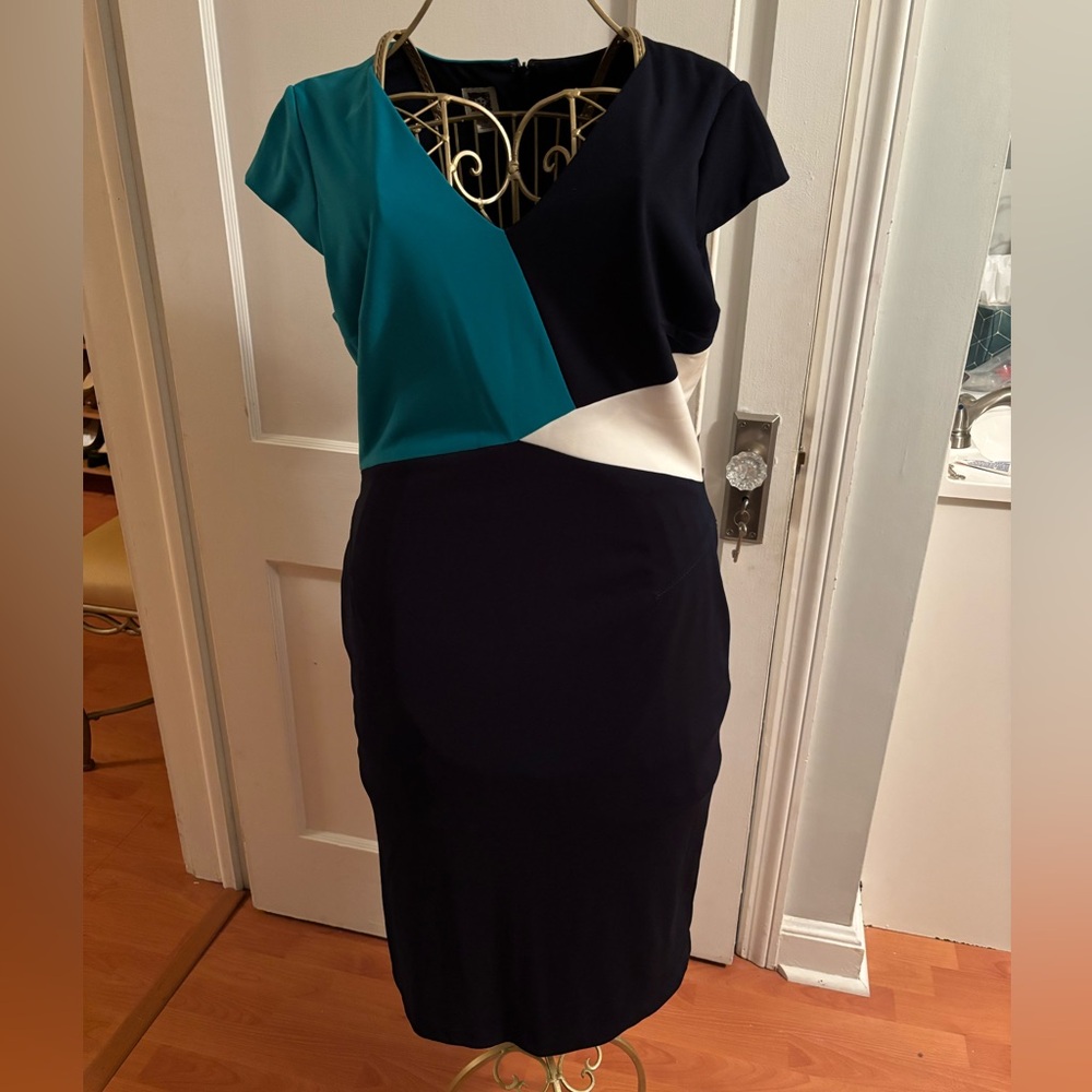 Anne Klein Color Block Dress